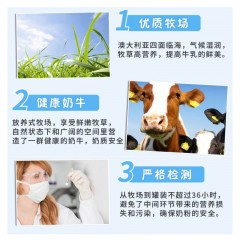 Maxigenes美可卓蓝胖子全脂成人奶粉1kg罐0蔗糖高钙儿童学生中老年