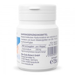 Max Quila德国小分子玻尿酸透明质酸钠水解胶原蛋白肽美白丸美容保湿补水 口服玻尿酸胶囊